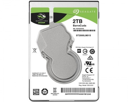 2TB SEAGATE 2.5'' SATA III 128MB 5.400rpm ST2000LM015 Barracuda