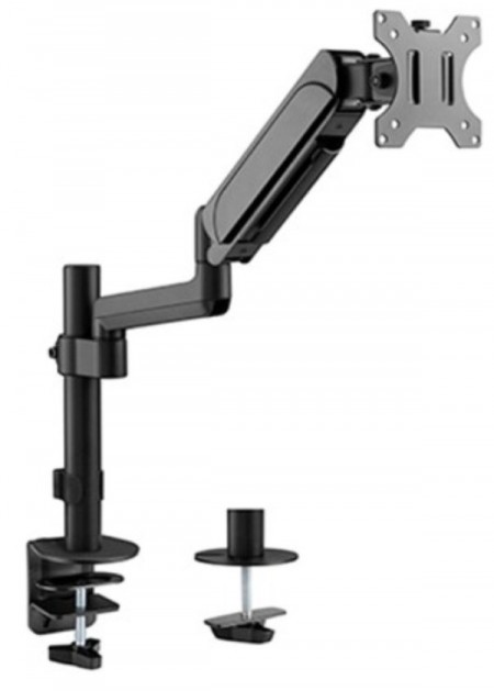 Gembird  ( MA-DA1P-01 ) Adjustable Desk Display Mounting Arm, Max. 9kg, 17”-32” 