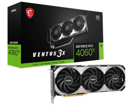 MSI nVidia RTX 4060 Ti VENTUS 3X E 8G OC