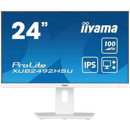 IIYAMA LED WHITE 23.8'' Full Ergonomic XUB2492HSU-W6