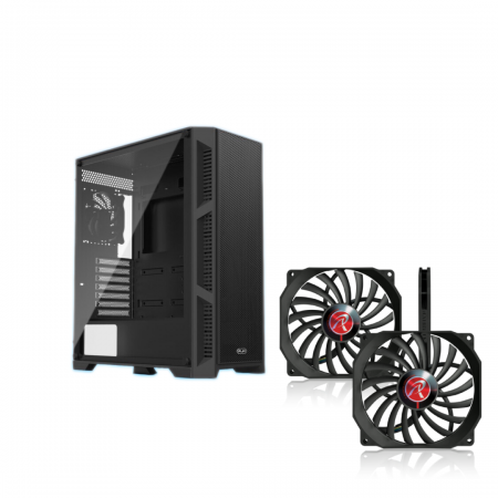 RAIJINTEK ARCADIA III TG sa 4 ventilatora