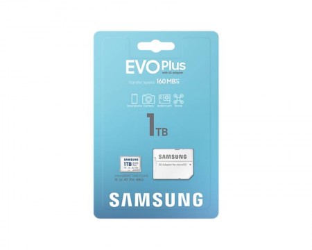 SAMSUNG EVO PLUS MicroSDXC 1TB class 10 + SD Adapter MB-MC1T0SA