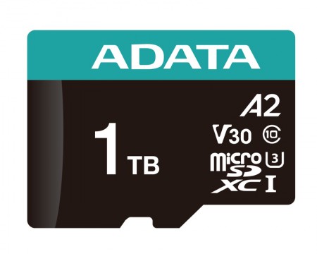 A-DATA UHS-I U3 MicroSDXC 1TB V30S + adapter AUSDX1TUI3V30SA2-RA1