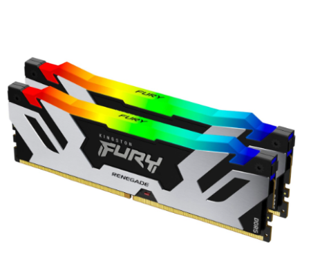 KINGSTON DIMM DDR5 48GB (2x24GB kit) 7200MTs KF572C38RSAK2-48 FURY Renegade Silver RGB XMP