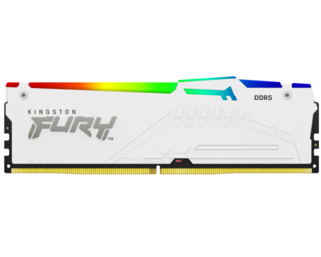 KINGSTON DIMM DDR5 32GB (2x16GB kit) 6000MTs KF560C30BWEAK2-32 FURY Beast RGB White EXPO