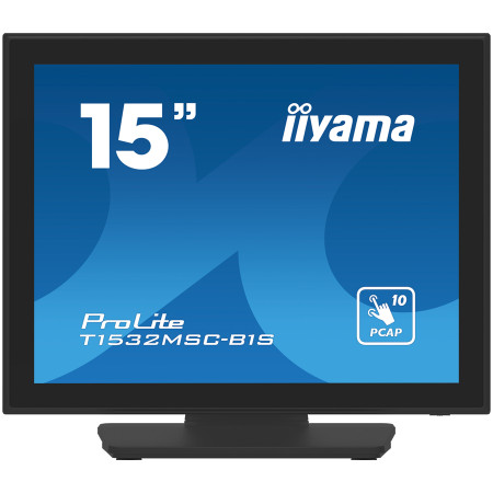 IIYAMA 15'' PCAP Bezel Free Front 10P Touch T1532MSC-B1S