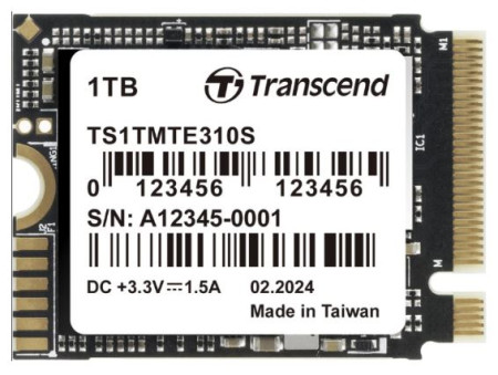 TRANSCEND 1TB M.2 2230 PCIe Gen4x4 NVMe 3D TLC TS1TMTE310S