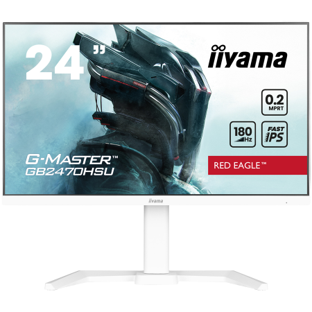 IIYAMA 24'' WHITE Fast IPS Gaming G-Master Red Eagle GB2470HSU-W6