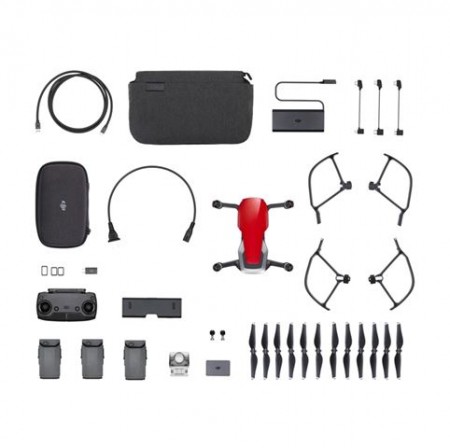 DJI DRON MAVIC Air Flame Red Fly More Combo