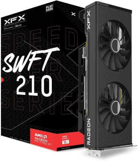 XFX SPEEDSTER SWFT210 RADEON RX 7700XT Gaming 12GB GDDR6 RX-77TSWFTFP