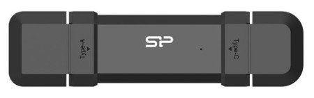 SILICON POWER Portable Stick-Type SSD 500GB DS72 USB 3.2 Gen 2 Type-A & Type-C SP500GBUC3S72VPK