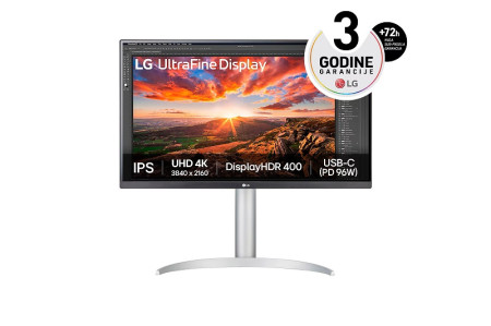 LG 27” UltraFine IPS 4K 27UP850K-W