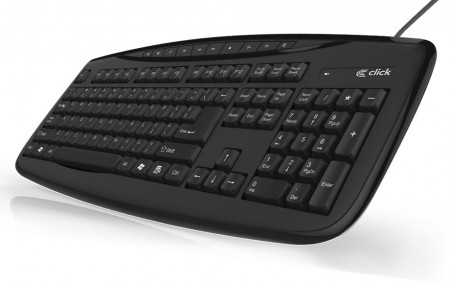 Tastatura USB CLICK K-L1 Multimedia US Black