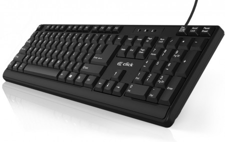 Tastatura USB CLICK K-L0 US Black