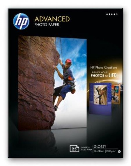 HP Advanced Glossy Photo Paper 250 gm2-13 x 18 cm borderless25 str.[Q8696A]' ( 'Q8696A' ) 