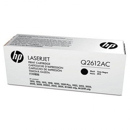 HP PPU No. 12A Black LaserJet Toner Cartridge 1020/1022/3015/3020/3030/3055 [Q2612AC]' ( 'Q2612AC' ) 