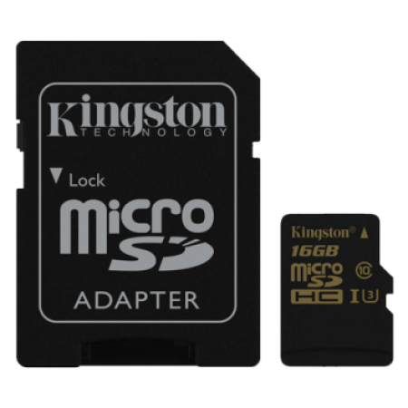 Kingston 16GB SDCG/16GB UHS-I U3 + Adapter