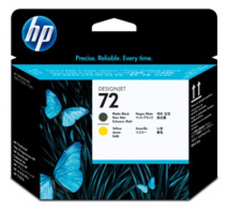 HP No.72 Matte Black and Yellow Printhead T610/T1100/T770/T790/T1200/T1300/T2300 [C9384A]' ( 'C9384A' ) 