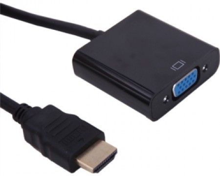 FAST ASIA Adapter-konvertor HDMI (M) - VGA (F) crni