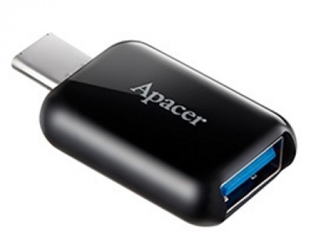 APACER Adapter A611 OTG USB 3.0 tip C (M) - USB 3.1 tip A (F) crni