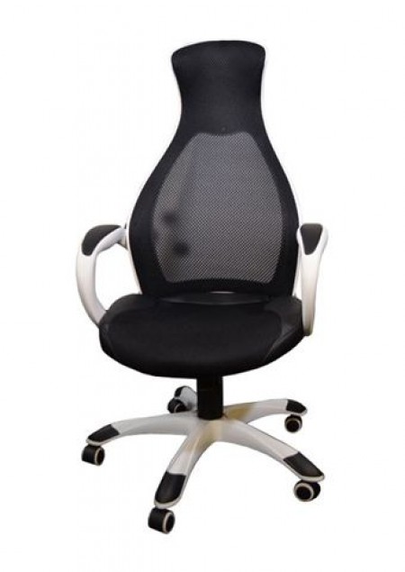 Office Chair Executive DS-019 Black/White (Mesh,PU) ( DS-019 ) 