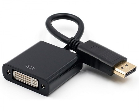 Adapter E-Green DisplayPort (M) - DVI (F) crni