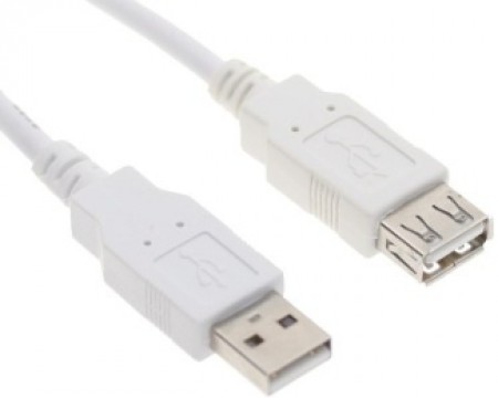 FAST ASIA Kabl USB A - USB A MF (produžni) 3m beli