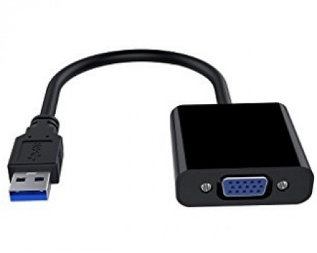 E-GREEN Adapter USB 3.0 tip (M) - VGA (F) crni ( 861 )