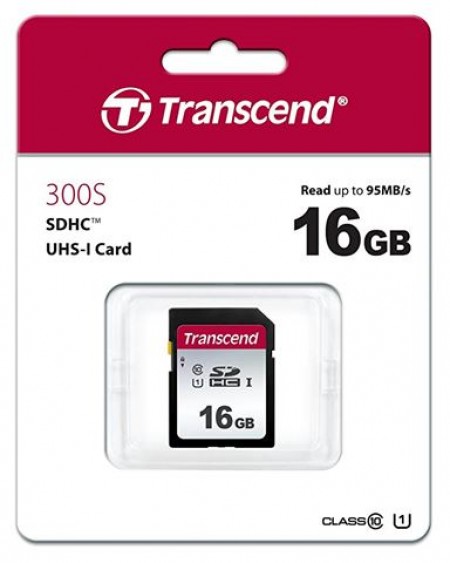 TRANSCEND 16GB UHS-I U1 TS16GSDC300S