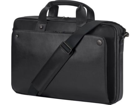 HP ACC Case Top Load Executive Black Leather 15.6'', 1LG83AA