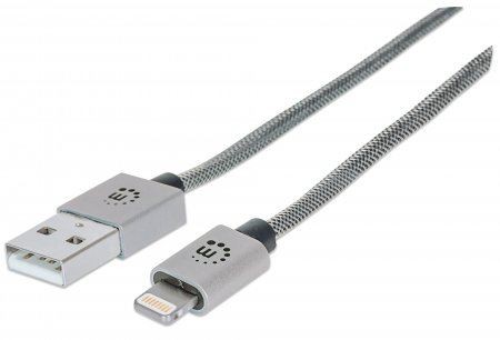 MH kabl USB 2.0 Muški8-Pin Muški,1m iLynk Lightning Silver