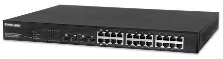 LAN Intellinet Switch PoE+ 24port Gigabit, 4xSFP, PoE 430W