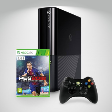 XBOX360 Console Slim 4GB + PES 2018 (  ) 