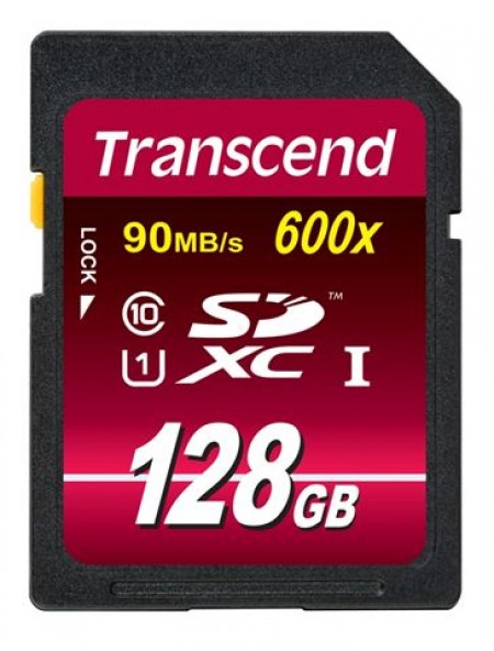 Transcend 128GB SDXC Class 10 UHS-I TS128GSDXC10U1