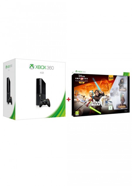 XBOX360 Console Slim 4GB + Disney Infinity Star Wars (  ) 