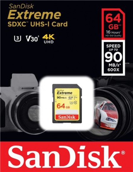 SanDisk 64GB Extreme SDXC