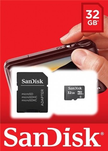 SanDisk 32GB + SD adapter SDSDQB-032G-B35