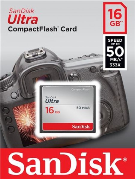 Sandisk Compact Flash Card 16GB Ultra