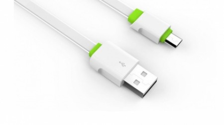 LDNIO Micro USB Cable 2m White Flat LS-01M