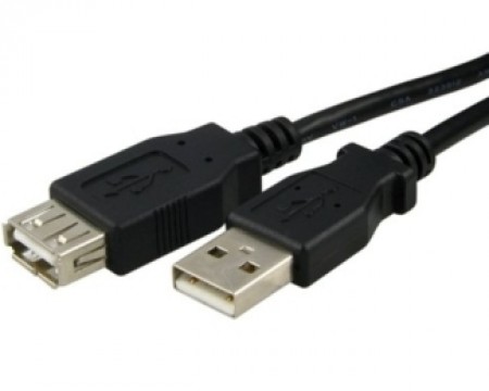 FAST ASIA Kabl USB A - USB A MF (produžni) 1.8m crni ( 1084 )