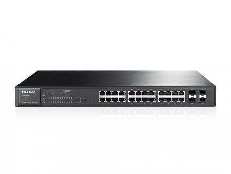 TP-LINK JetStream Gigabit PoE + Gigabit Smart Switch 24x Gigabit RJ45 TL-SG2424P