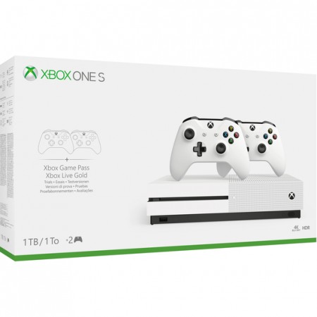 XBOXONE S Console 1TB White + Extra Controller