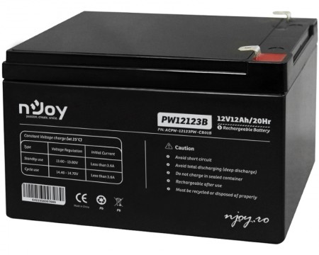 NJOY PW12123 baterija za UPS 12V 12Ah (ACPW-12123PW-CB01B)