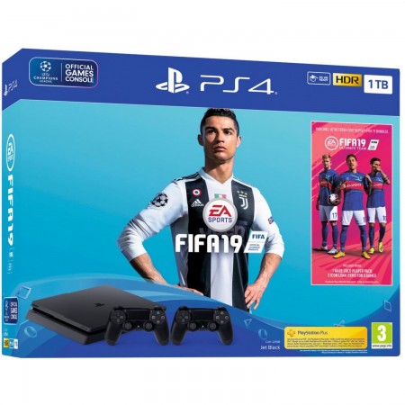 SONY PlayStation PS4 1TB + DS4 + FIFA 19