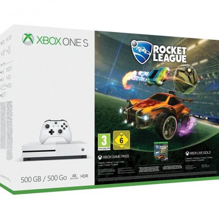 MICROSOFT XBOXONE Console 500GB S White + Rocket League