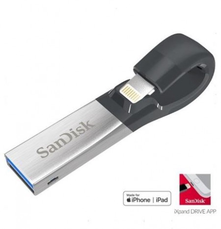 SanDisk 64GB iXpand Lightning™ Connector + USB 3.0