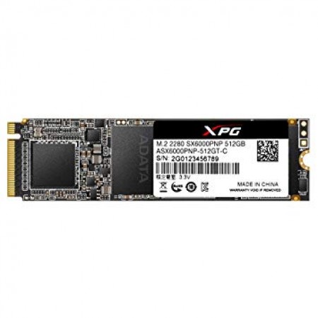 A-DATA 512GB M.2 PCIe Gen 3 x4 NVMe ASX6000PNP-512GT-C SSD