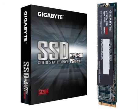 GIGABYTE 512GB M.2 PCIe Gen 3 x2 NVMe GP-GSM2NE8512GNTD SSD