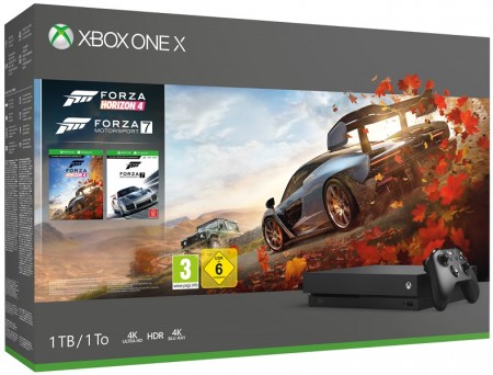 XBOXONE X Console 1TB Black + Forza Horizon 4 + Forza Motosport 7