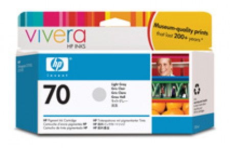 HP No.70 130 ml Light Grey Ink Cartridge with Vivera Ink za Z2100Z3100 C9451A